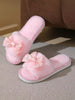 Women's Bowknot Open Toe Slippers, Comfortable Indoor House Shoes, Lightweight, Non-Slip, Suitable For Spring, Autumn, All Seasons