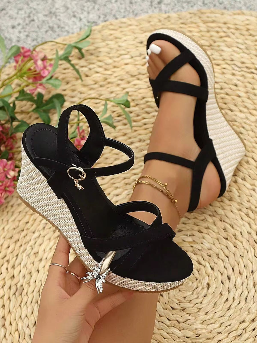 New Summer Platform Sandals, Multi-Function Thick Sole Platform , Flattering Height Increase Wide Fit